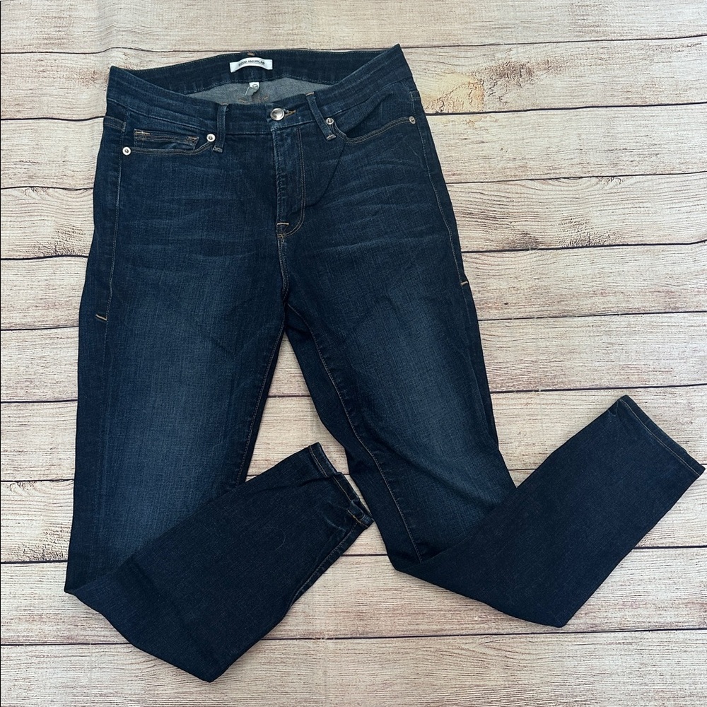 Women’s Good American Dark Blue Good Legs Stretchy Skinny Sculpting Jeans Size 6